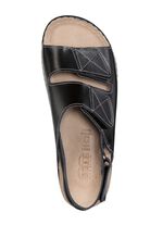 Sandale mit Kontrastn&auml;hten 