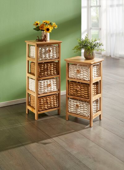 Dekoratives Regal mit Gestell aus Massivholz 