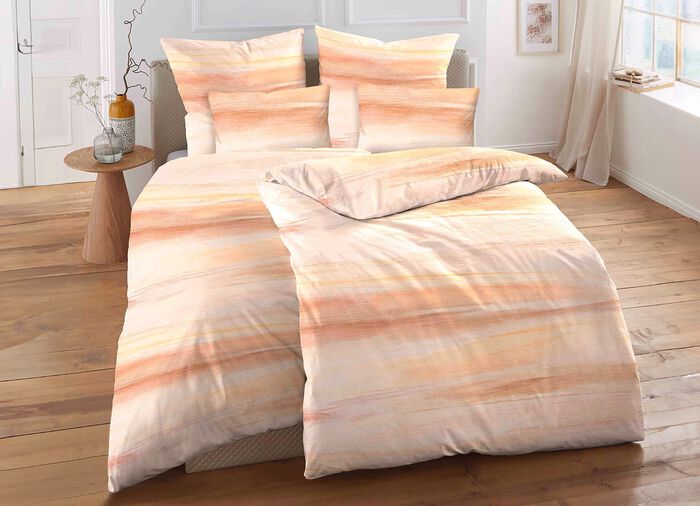 Beidseitig bedruckte Bettwäsche-Garnitur 