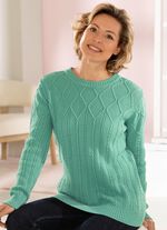 Pullover in Strukturmix MINT