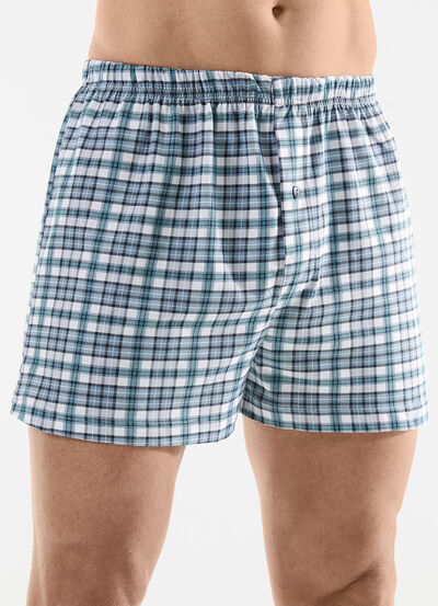 Viererpack Boxershorts mit knöpfbarem Eingriff - 