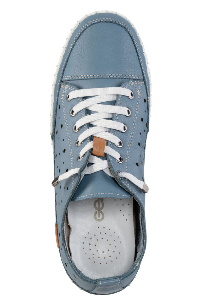 Gemini, sommerliche Damen-Schnürschuhe, Weite G, mit herausnehmbarem Fussbett JEANS