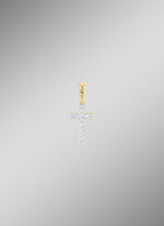 Kreuz-Anh&auml;nger mit 12 Diamanten 