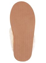 ELENA EDEN, warme Damen-Hausschuhe, mit Lammfell 