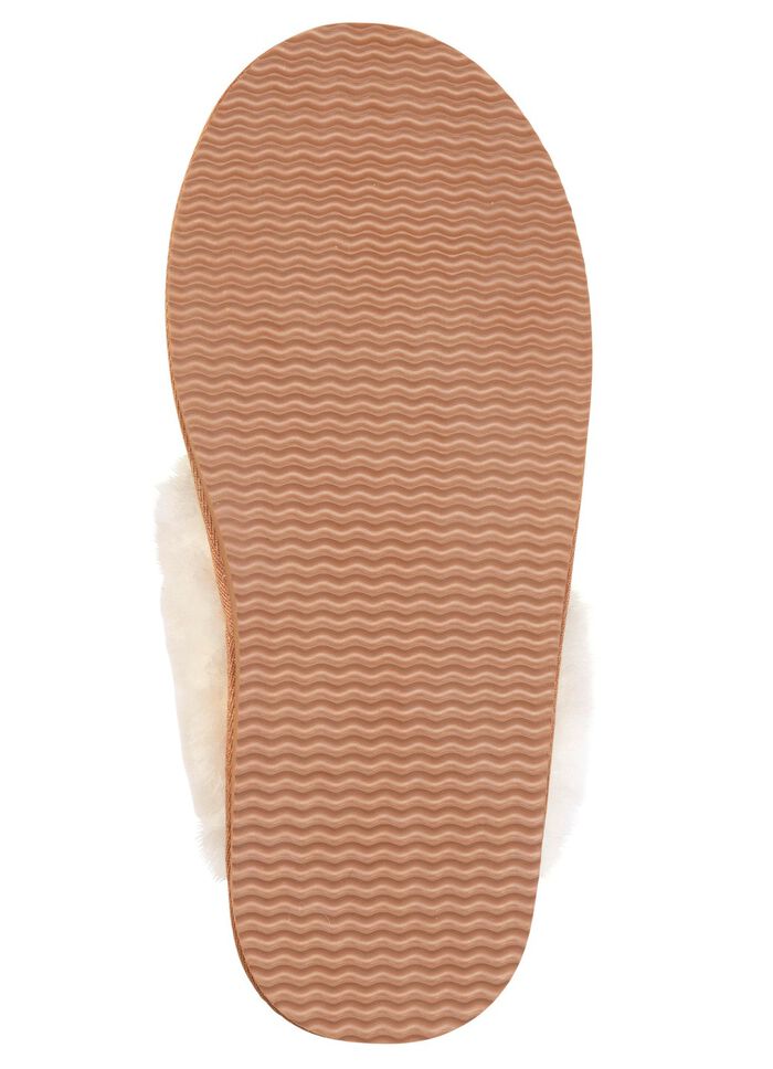 ELENA EDEN, warme Damen-Hausschuhe, mit Lammfell 