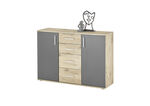 Moderne, kombistarke Sideboards EICHE-GRAU