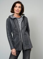 Sweatjacke mit seitlichen Eingrifftaschen 
