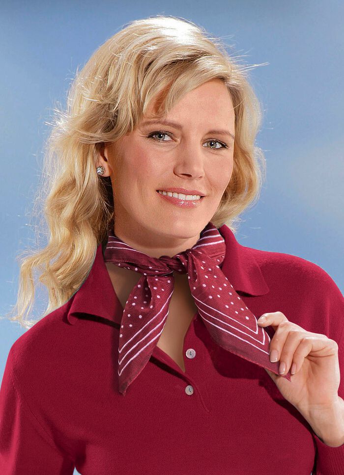 Nickituch mit P&uuml;nktchen-Dessin 