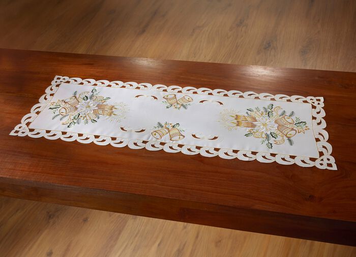 Hochwertig bestickte Tisch- und Raumdekoration aus dem Hause Schäfer MULTICOLOR