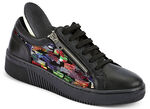 Gemini Schnürschuh mit modernem Aufdruck SCHWARZ