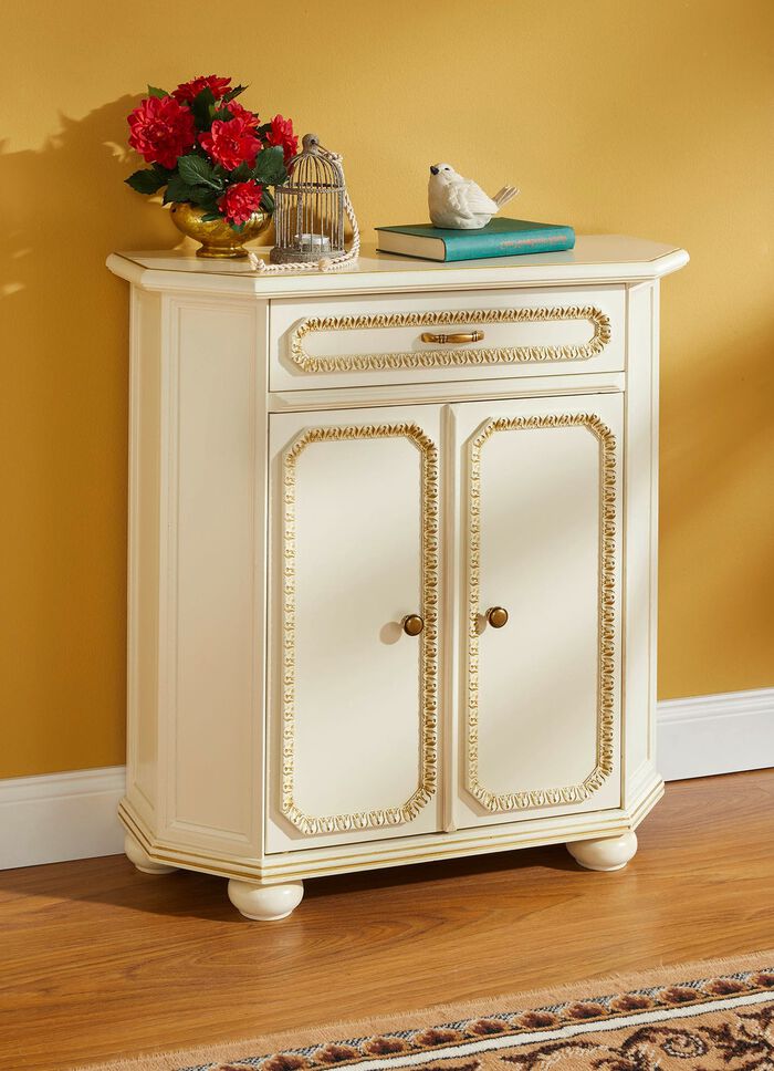 Hochwertige M&ouml;belserie mit Echtholzfurnier CREME-GOLD