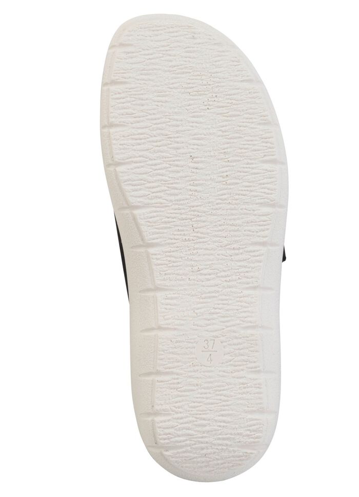 Zweierpack Pantoletten aus Nubuk- und Nappasynthetik 