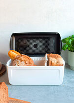 Tupperware BreadSmart Brotbehälter WEISS-SCHWARZ