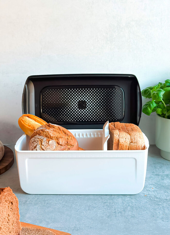 Tupperware BreadSmart Brotbehälter WEISS-SCHWARZ