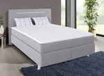 Boxspringbett mit LED-Beleuchtung GRAU
