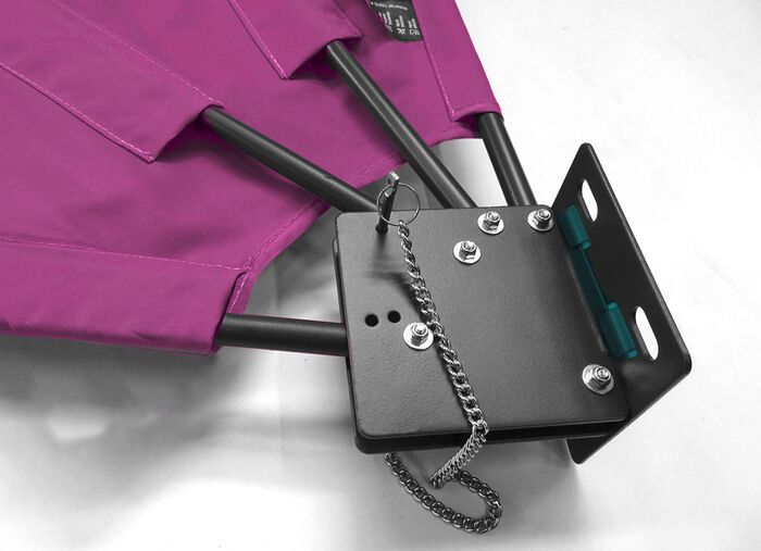 Balkonf&auml;cher mit pulverbeschichtetem Stahlgestell 