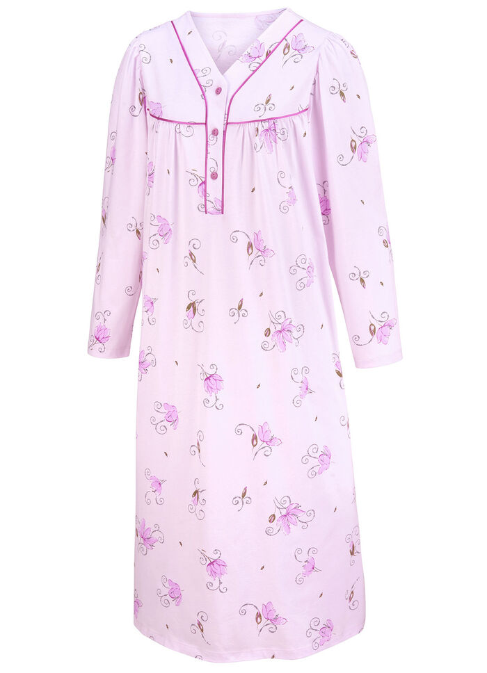 Zweierpack Nachthemden, Langarm mit Knopfleiste 