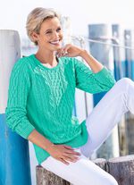 Pullover in Strukturmustermix MINT