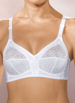 Format BH mit unterlegten Spitzencups WEISS