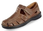 Gemini, sommerliche Herren-Slipper, aus Leder 