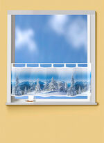 Kurzvorhang Winterwald 