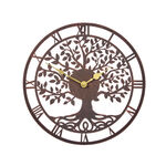 Wanduhr mit Lebensbaummotiv 