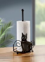 Papierrollenhalter Katze aus Metall 