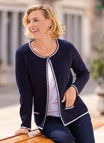 Strickjacke mit feiner Struktur 