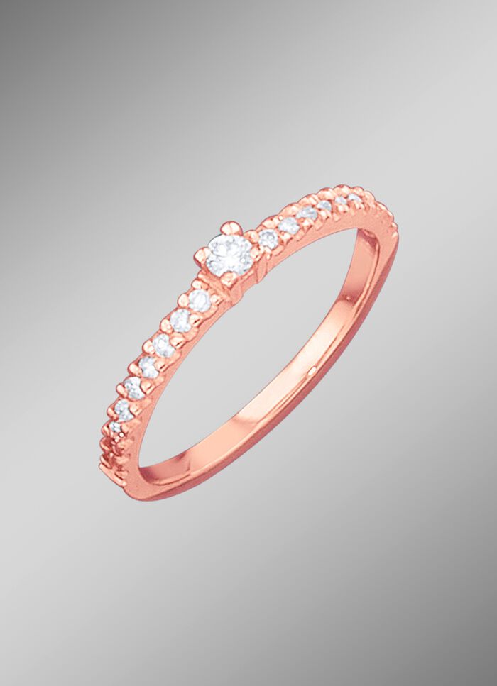 Damenring mit lupenrein Brillanten 