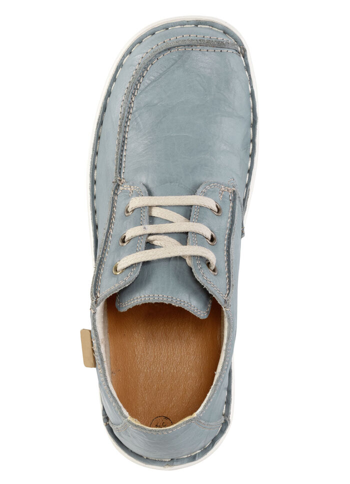 ELENA EDEN Schnürschuh aus Nappaleder mit Knitter-Struktur JEANS