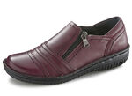 ELENA EDEN, bequeme Damen-Slipper, Weite G, mit herausnehmbarem Fussbett BURGUND