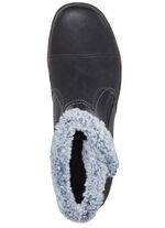 ELENA EDEN Bootie mit grauem Pl&uuml;schkragen 