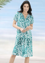 Laurina Kleid mit farbbrillantem Druckdessin, 