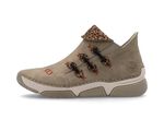 Rieker, trendige Damen-Boots, Winterschuhe, mit Rei&szlig;verschluss TAUPE-BRAUN
