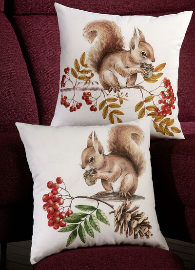 Kissenbezüge mit Eichhörnchen-Motiven, , large