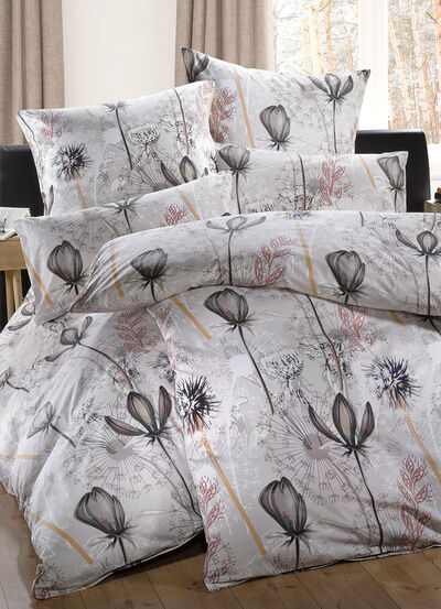 Bettw&auml;sche Garnitur mit Pusteblume-Motiv 