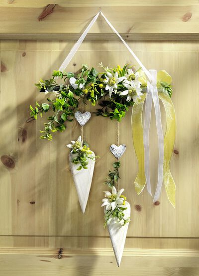 Türhänger mit Edelweissblüten - 