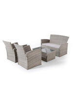 Garten-Lounge, 4-teilig mit Auflagen 