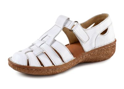 ELENA EDEN, sommerliche Damen-Slipper, Weite G, mit Klettspange 