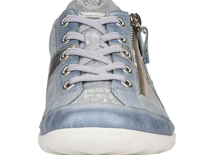 Remonte Sneaker mit bedruckten Besätzen HELLBLAU-SILBER