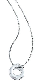 Massiver Anh&auml;nger aus Platin mit 3 lupenreinen Brillanten 