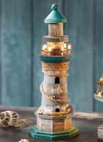 Beleuchteter Leuchtturm 