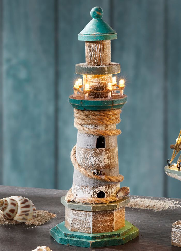 Beleuchteter Leuchtturm 