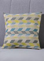 Kissenbezug mit dreidimensionalem W&uuml;rfel-Dessin 