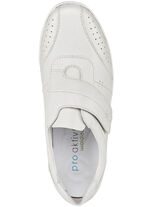 Waldläufer, bequeme Damen-Slipper, Weite H, mit herausnehmbarem Fussbett NATURWEISS