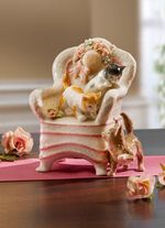 Spieluhr &laquo;Katzen&raquo; aus Porzellan 