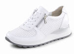 Waldläufer, sportliche Damen-Sneaker, Weite H, mit herausnehmbarem Fussbett WEISS