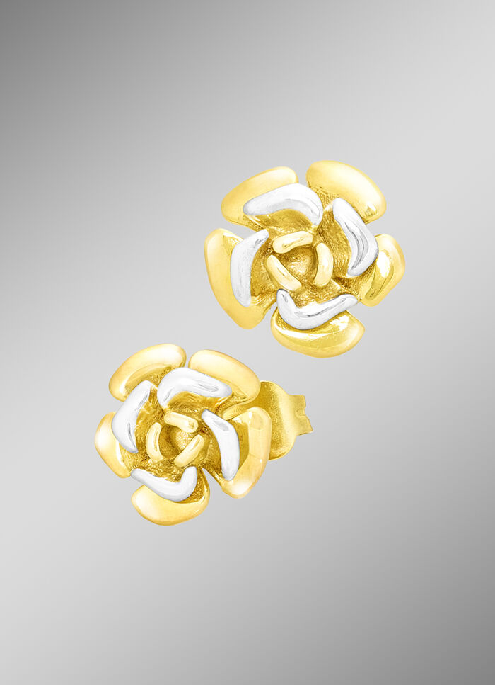 Ohrstecker in Bicolor Blume 