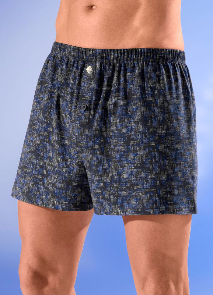 Viererpack Boxershorts mit kn&ouml;pfbarem Eingriff 
