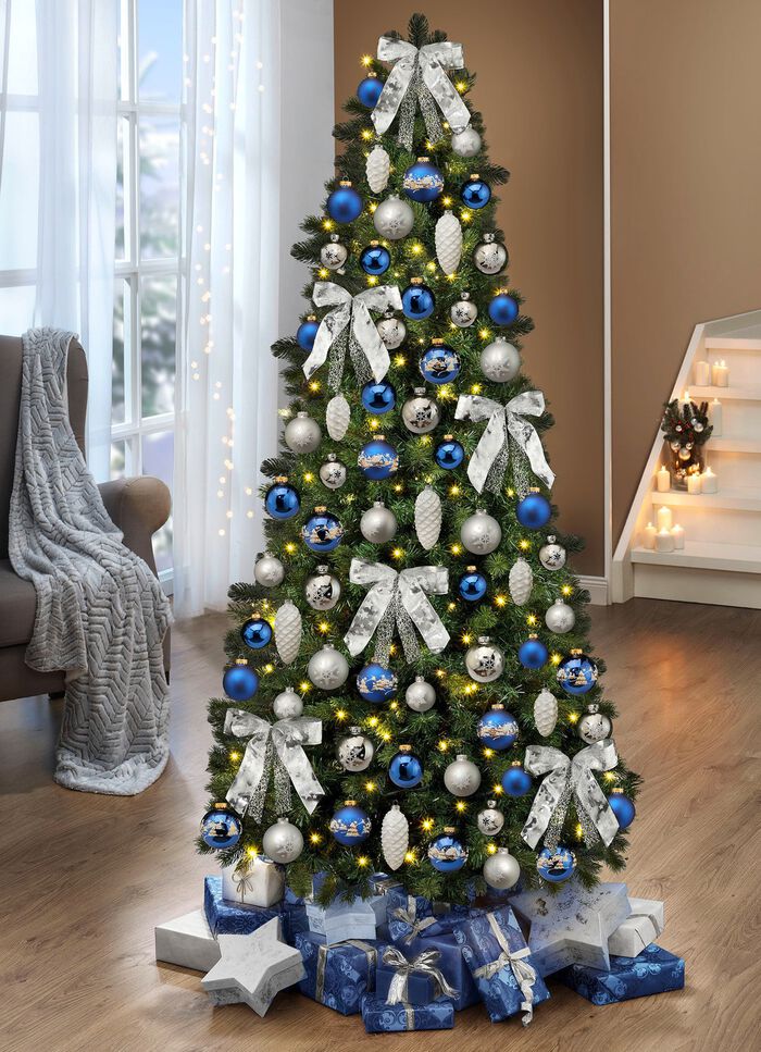 Hochwertiger Weihnachtsbaumschmuck BLAU